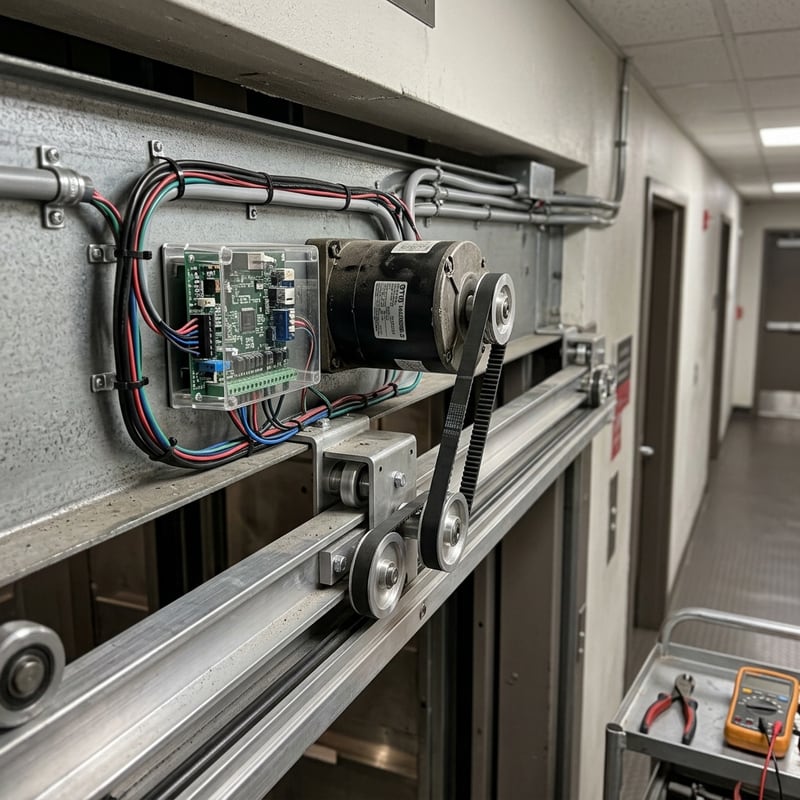 Instalasi Motor Pintu OTIS FAA24350BL2