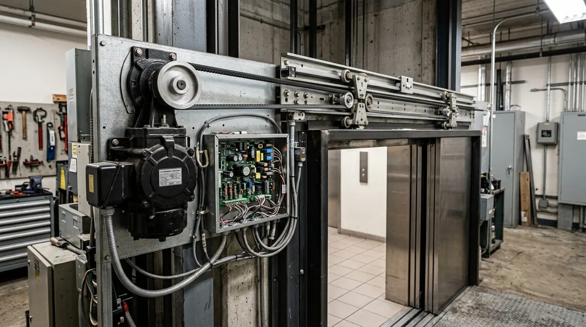Motor pintu Elevator Mitsubishi EMB-80-4 untuk VFGL